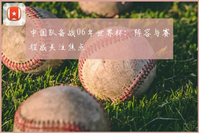 中国队备战06年世界杯：阵容与赛程成关注焦点